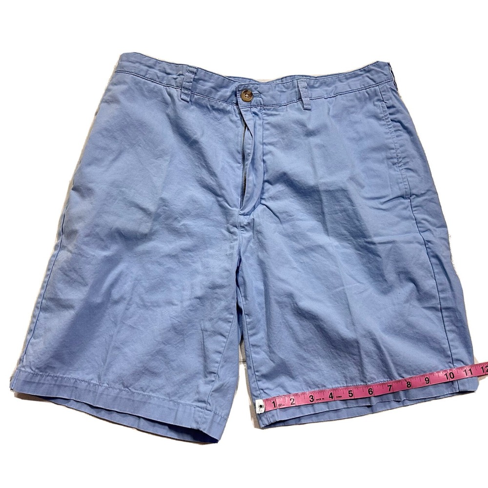Vineyard Vines Shorts Men's 34 Pale Blue Shep & Ian  Flat Front Club Chino Short - Picture 9 of 13